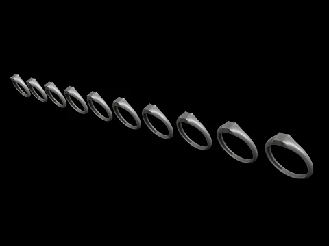 Jewelry Ring v3 M Size 3D print model 3D Print Model