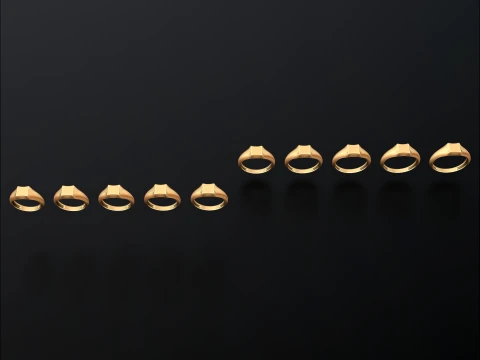 Jewelry Ring v3 L Size 3D print model 3D Print Model