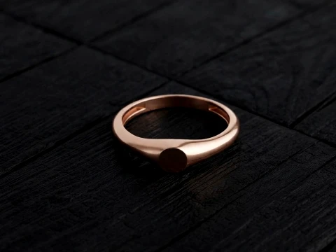 Jewelry Ring v4 S Size 3D print model Modello di stampa 3D