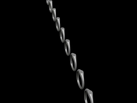 Jewelry Ring v4 S Size 3D print model 3D Print Model