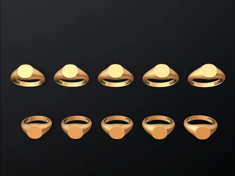 Jewelry Ring v4 L Size 3D print model 3D Print Model