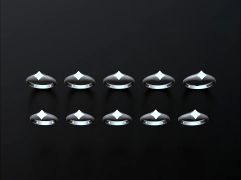 Jewelry Ring v6 M Size 3D print model 3D Print Model