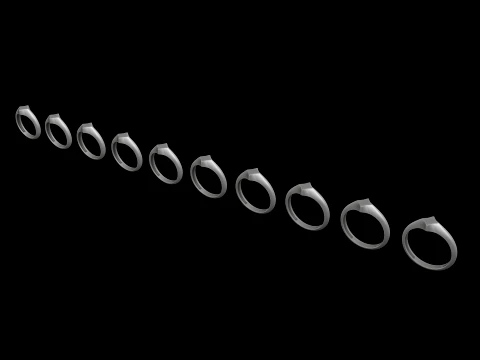 Jewelry Ring v6 M Size 3D print model 3D Print Model