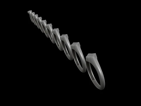 Jewelry Ring v6 M Size 3D print model 3D Print Model