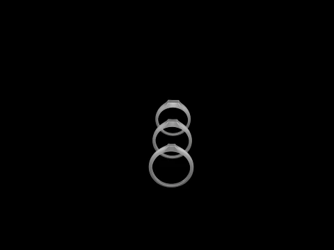 Jewelry Ring v7 S M L Sizes Pack 3D Print Model