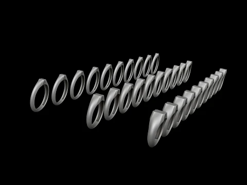Jewelry Ring v8 S M L Sizes Pack 3D Print Model