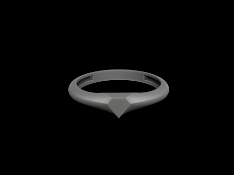 Jewelry Ring v12 S Size 3D print model 3D Print Model