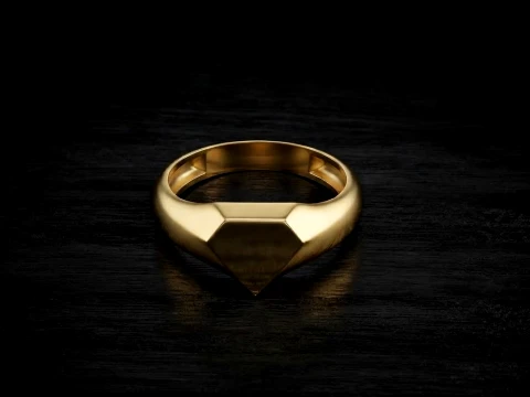 Jewelry Ring v12 L Size 3D print model 3D Print Model