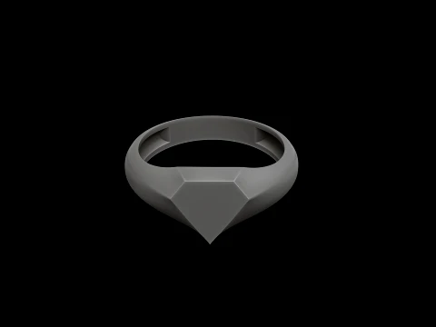 Jewelry Ring v12 L Size 3D print model 3D Print Model