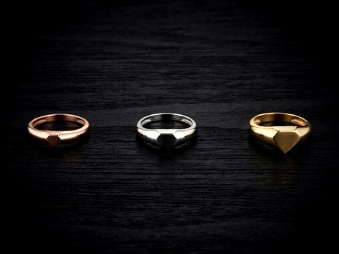 Jewelry Ring v12 S M L Sizes Pack 3D Print Model