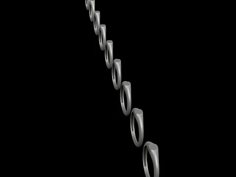 Jewelry Ring v13 S Size 3D print model 3D Print Model