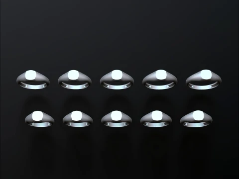 Jewelry Ring v13 M Size 3D print model 3D Print Model