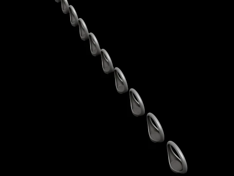 Jewelry Ring v14 L Size 3D print model 3D Print Model
