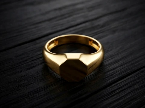 Jewelry Ring v15 L Size 3D print model Modelo de Impressão 3D