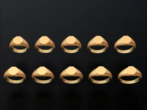 Jewelry Ring v15 L Size 3D print model 3D Print Model