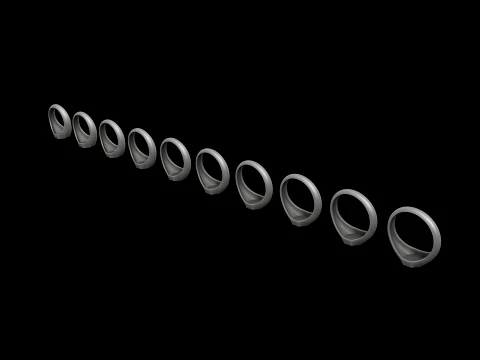 Jewelry Ring v15 L Size 3D print model 3D Print Model