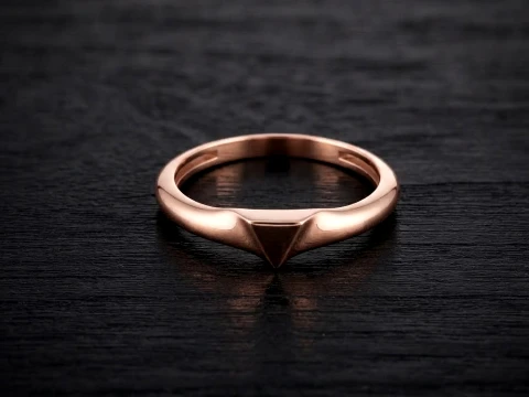 Jewelry Ring v16 S Size 3D print model Modelo de Impressão 3D