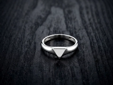 Jewelry Ring v16 M Size 3D print model Modelo de Impressão 3D