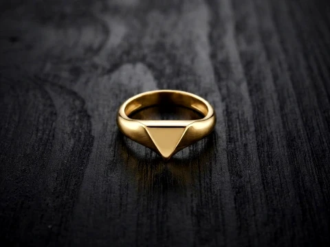 Jewelry Ring v16 L Size 3D print model 3D print model Modelo de Impressão 3D
