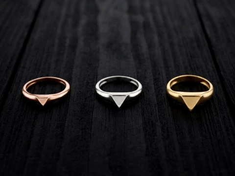 Jewelry Ring v16 S M L Sizes Pack Modelo de impresión 3D