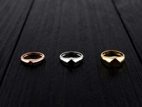 Jewelry Ring v17 S M L Sizes Pack 3D Принт Модель