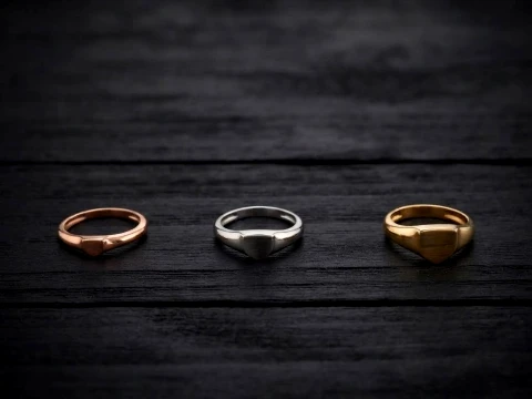 Jewelry Ring v18 S M L Sizes Pack 3D Принт Модель