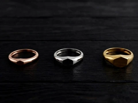 Jewelry Ring v22 S M L Sizes Pack 3D Print Model