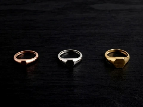 Jewelry Ring v23 S M L Sizes Pack 3D Print Model
