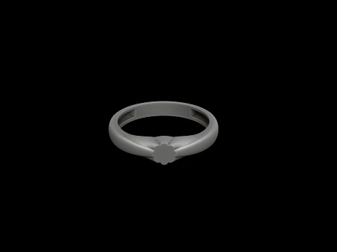 Jewelry Ring v25 S Size 3D print model 3D Print Model
