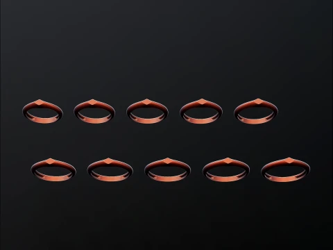 Jewelry Ring v27 S Size 3D print model 3D Print Model