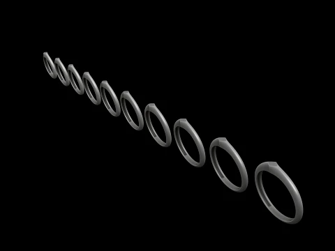 Jewelry Ring v27 S Size 3D print model 3D Print Model