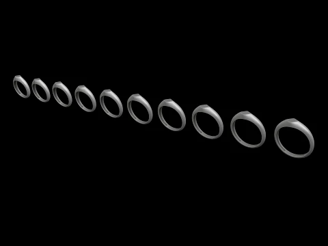 Jewelry Ring v27 M Size 3D print model 3D Print Model