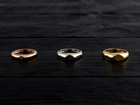 Jewelry Ring v27 S M L Sizes Pack 3D 프린트 모델