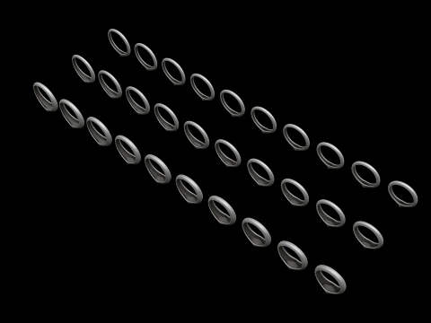 Jewelry Ring v27 S M L Sizes Pack 3D Print Model