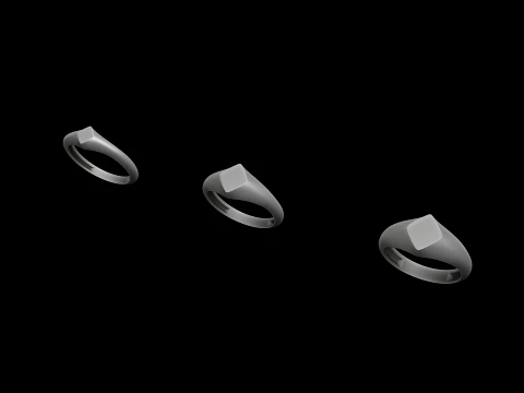 Jewelry Ring v28 S M L Sizes Pack 3D Print Model