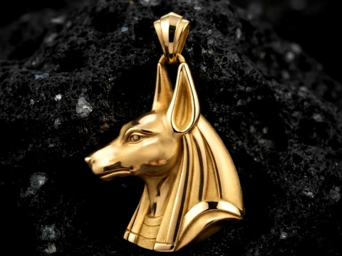 Anubis Head Pendant 3D print model Model do druku 3D