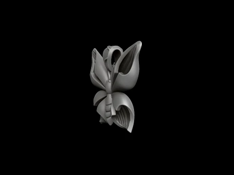 Butterfly Ring v2 and Butterfly Pendant Collection Pack 3D Print Model