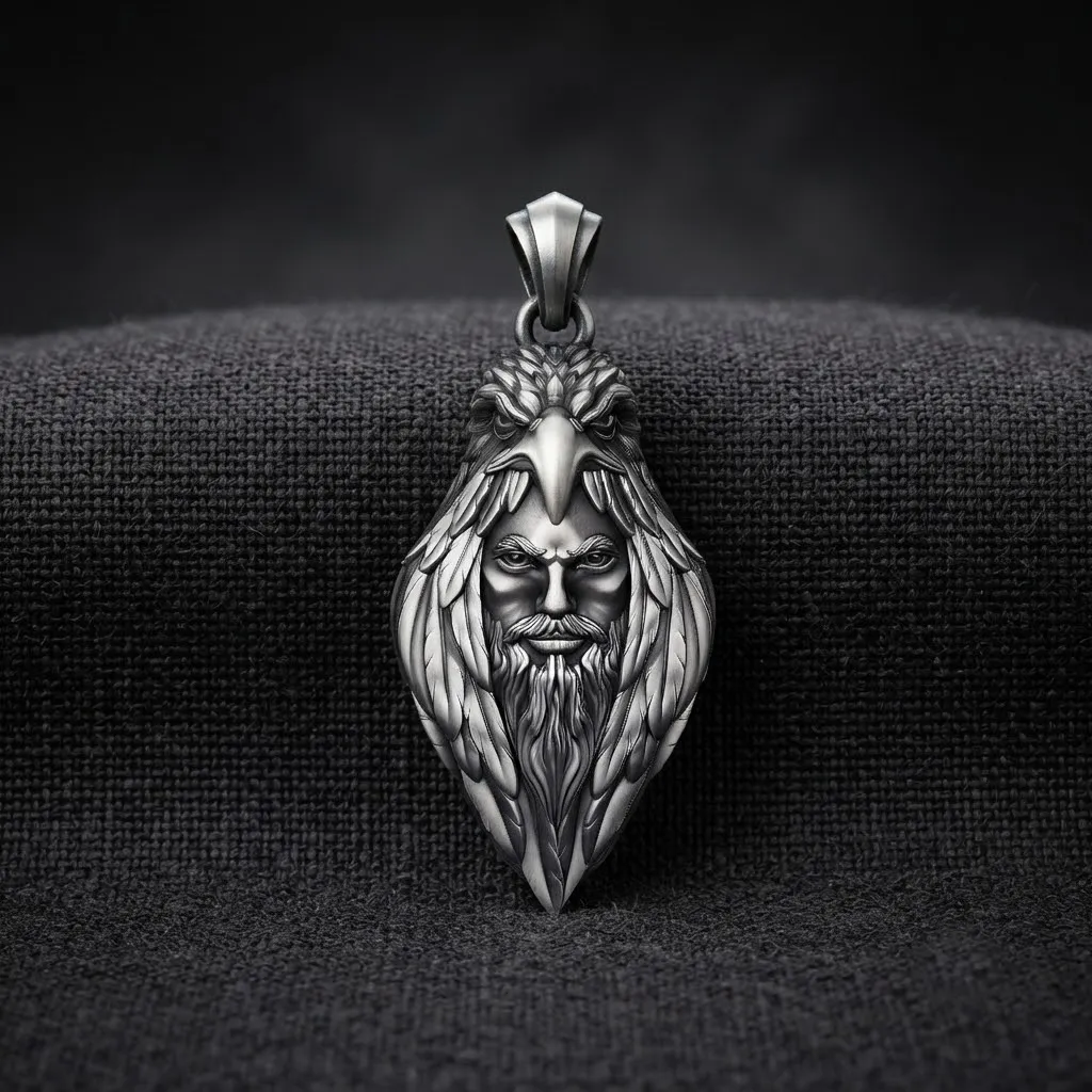 Man Eagle Pendant 3D print model 3D Print Model .c4d .max .obj .3ds .fbx .stl .blend 