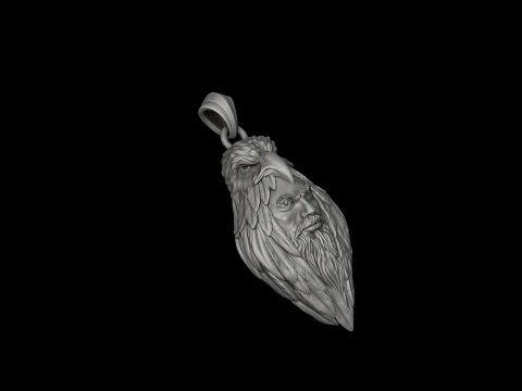 Man Eagle Pendant 3D print model 3D Print Model