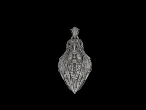 Man Eagle Pendant 3D print model 3D Print Model