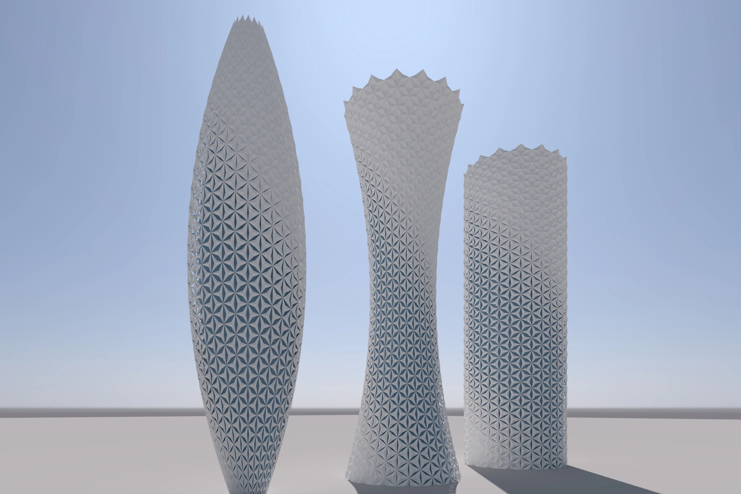 Parametric Tower models 3D Model .c4d .max .obj .3ds .fbx .stl .blend 