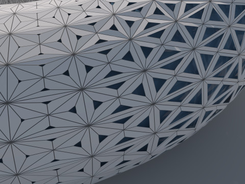 Organic spherical model 3D-Modell
