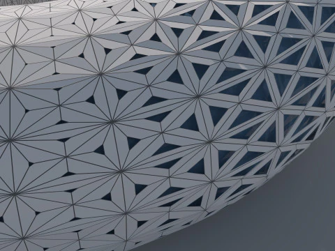 Organic spherical model 3D Model