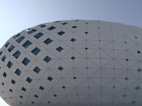 Organic spherical model 3D Model