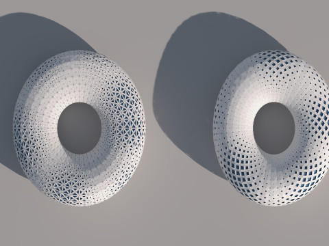 Organic spherical model 3D-Modell