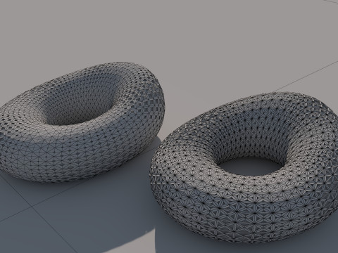 Organic spherical model 3D-Modell