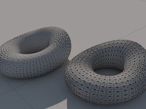Organic spherical model 3D Model