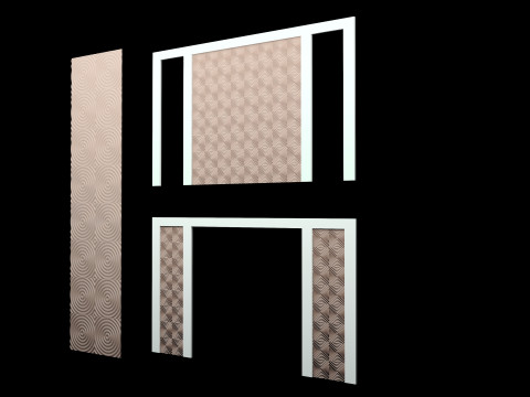 3D parametric wall panel 3Dモデル