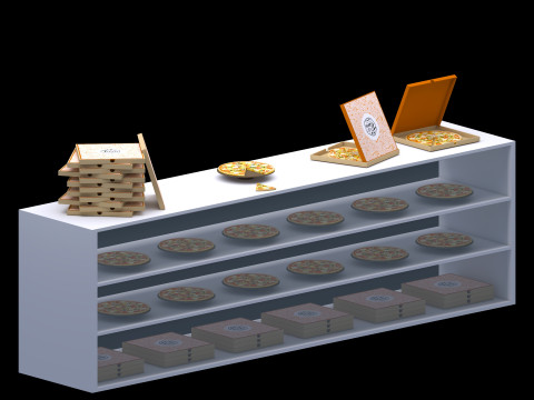 Pizza shop 3Dモデル