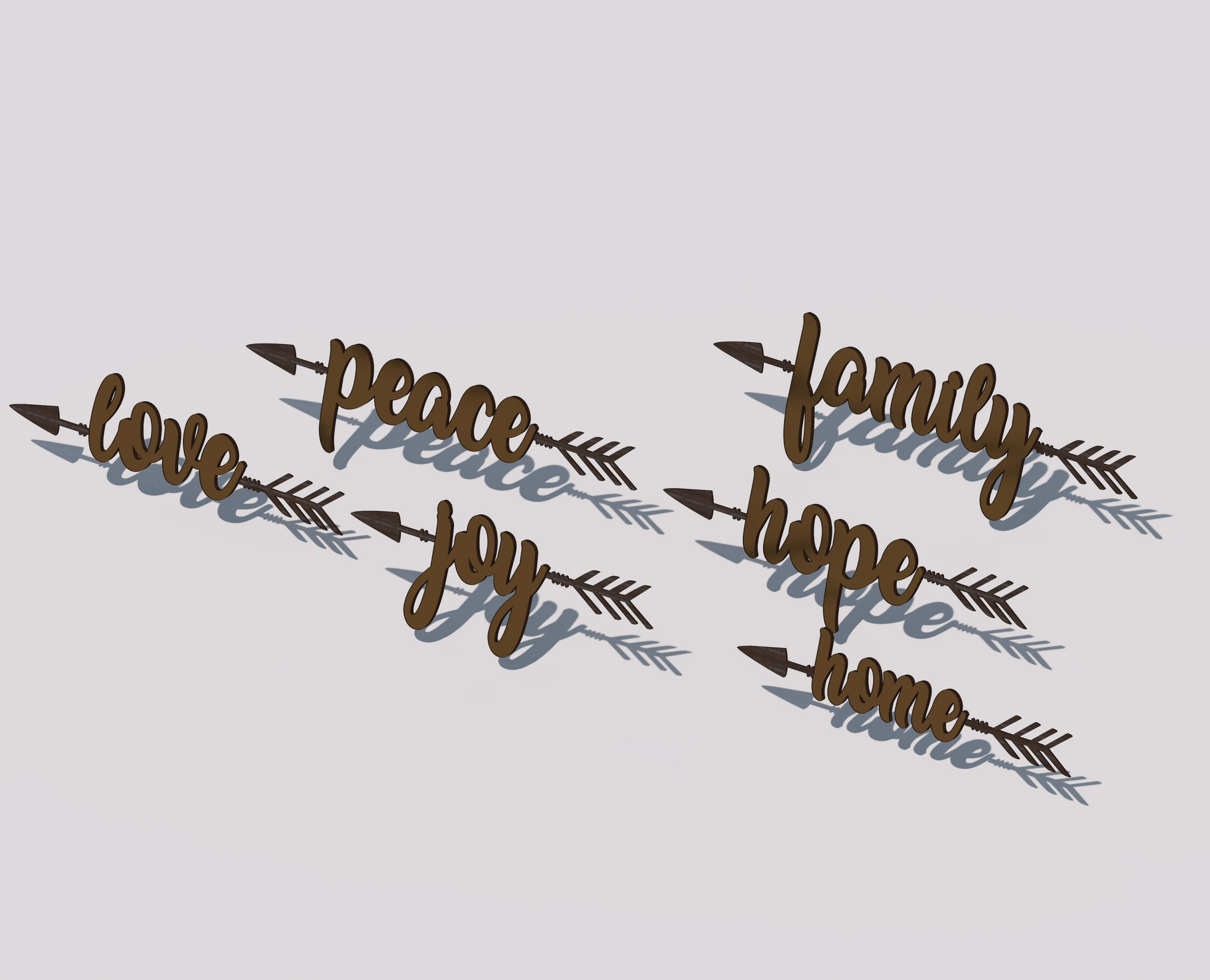 Word art 3D Model .c4d .max .obj .3ds .fbx .stl .blend